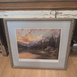 ARTWORK THOMAS KINKADE sierra evening majesty SIGNED PRINT