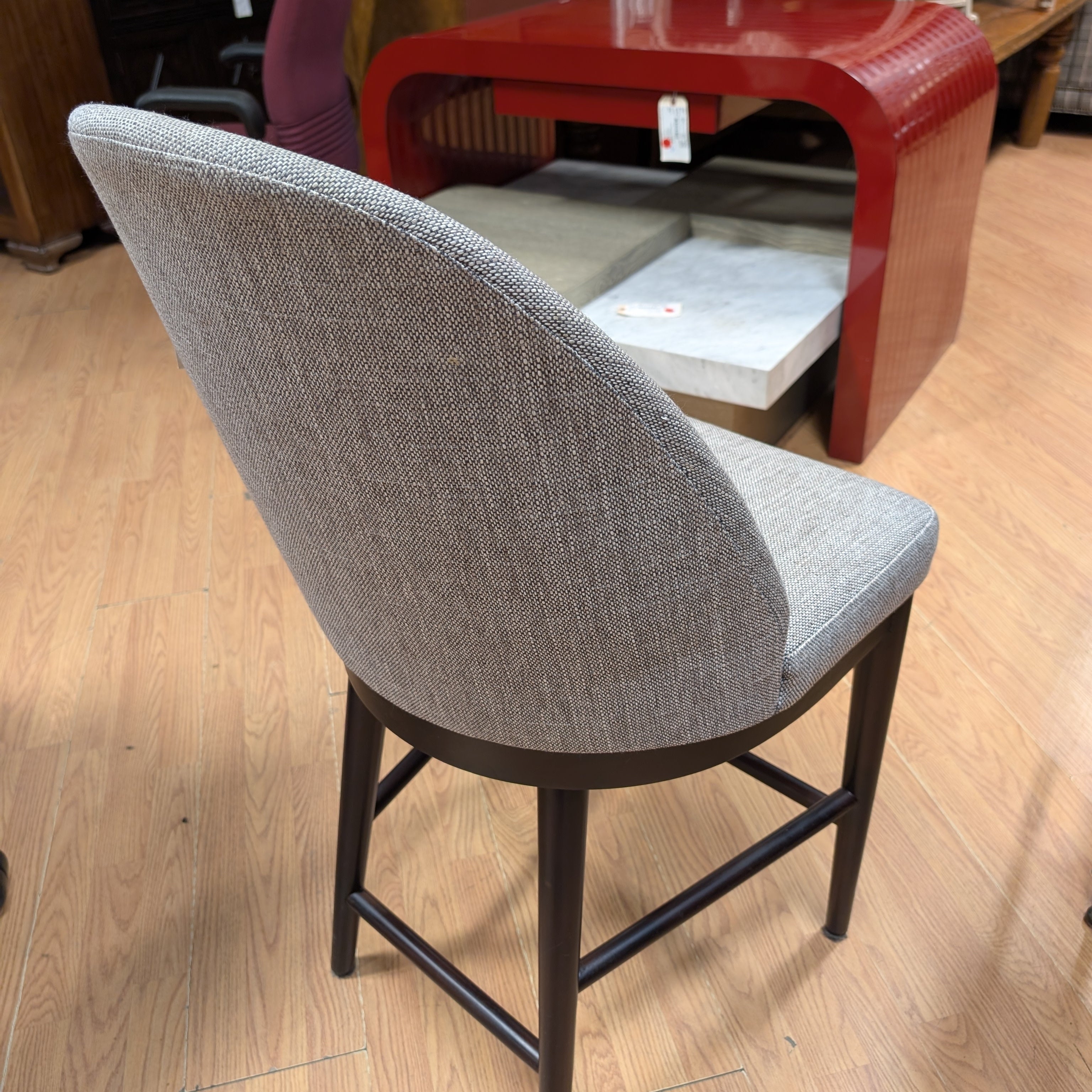 Crate & Barrel Anna Barstool ~ Light Grey