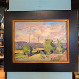ORIGINAL OIL PAINTING, SUMMER LANDSCAPE BY ERIC JACOBSEN, FRAMED